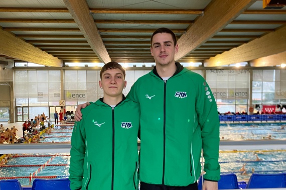 XIV Campeonato de España de Natación por Federación Territoriales Categorías Junior e Infantil. Yerai Amado Pérez (2010) y David Rodríguez Piñero (2008) subcampeones de España con la Selección de Andalucía de Natación Junior.