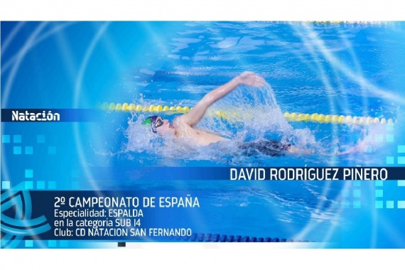 El nadador isleño David Rodríguez Piñero participa esta semana en el Campeonato de España Junior.