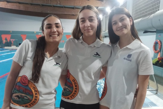 VI Campeonato de Andalucía Universitario. Las nadadoras isleñas Ana Ruiz Tocino, Natalia Ponce Galea y Ainoa de Diego Moreno son seleccionadas por la Universidad de Cádiz.