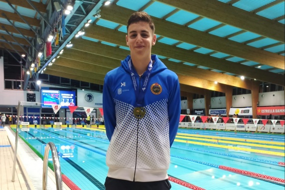 El nadador isleño David Rodríguez Piñero participa esta semana en el Campeonato de España Junior.