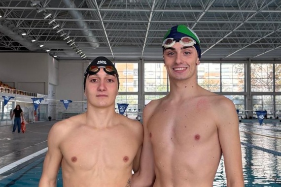 Programa Tecnificación Temporada 2025-2026 – Aguas Abiertas – Categoría Infantil-Junior. Los nadadores del C.N. San Fernando, Yeray Amado Pérez (2010) y Alejandro Sánchez García (2009), convocados por la Federación Andaluza de Natación.